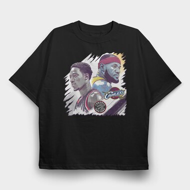 NBA STARS 1, Tricou Oversize Barbati (Unisex)
