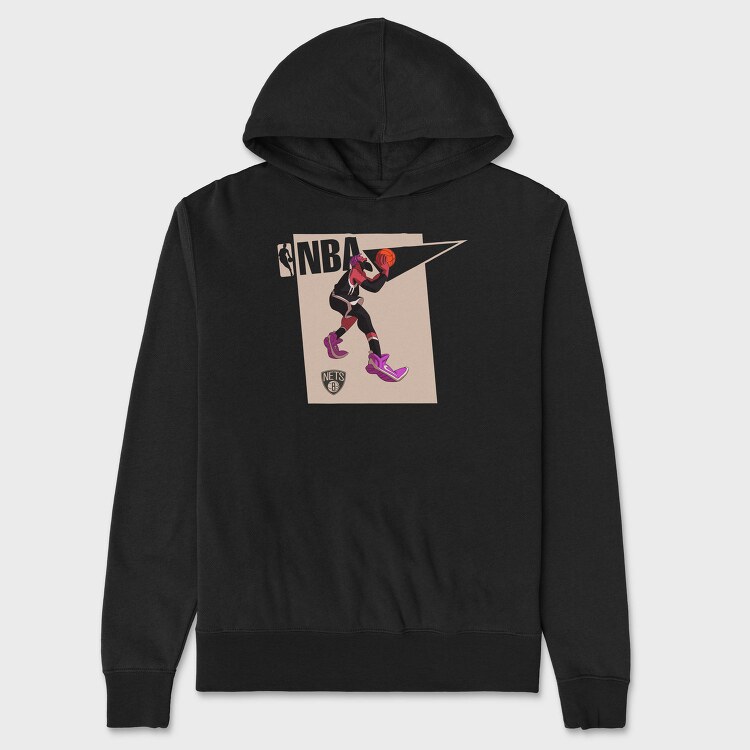 NBA Nets, Hanorac Oversize Barbati (Unisex)