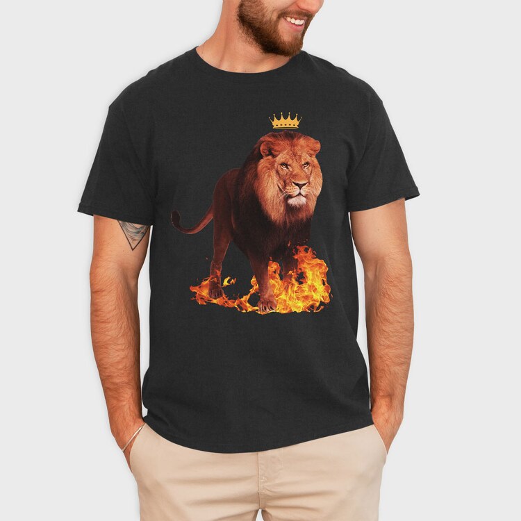 Lion Kingdom, Tricou Barbati (Unisex)