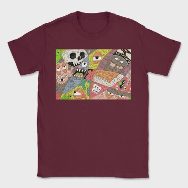 Psychedelic Illustration, Tricou Barbati (Unisex)