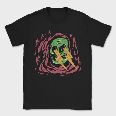 Skull Lightning, Tricou Barbati (Unisex)