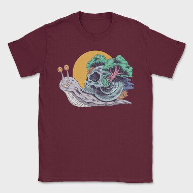 Snail Skull, Tricou Barbati (Unisex)
