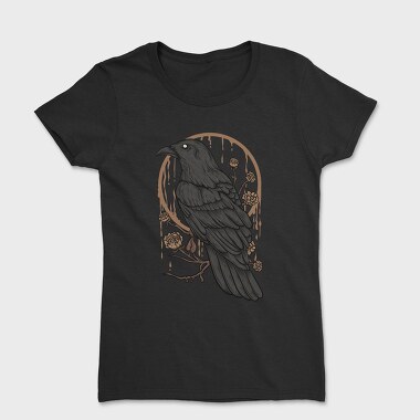 Raven Perch on the Flower Branch, Tricou Femei