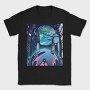 Futuristic City Neon Cyberpunk, Tricou Barbati (Unisex)