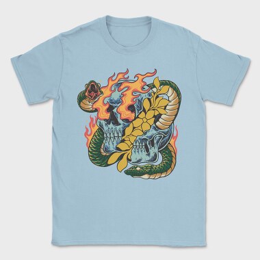 Tropical Skull 1, Tricou Barbati (Unisex)