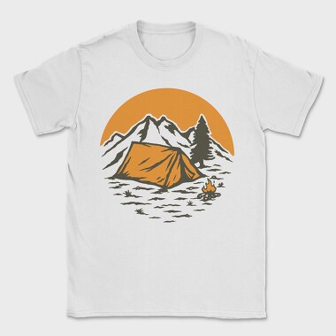 Vintage Adventure Outdoor Camping 1, Tricou Barbati (Unisex)