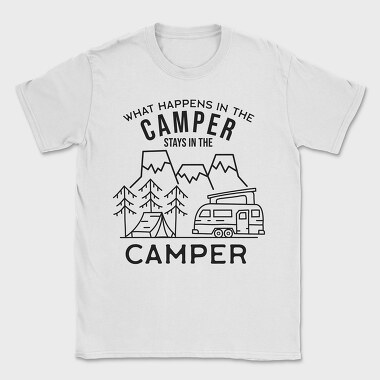 What Happens in the Camper, Tricou Barbati (Unisex)