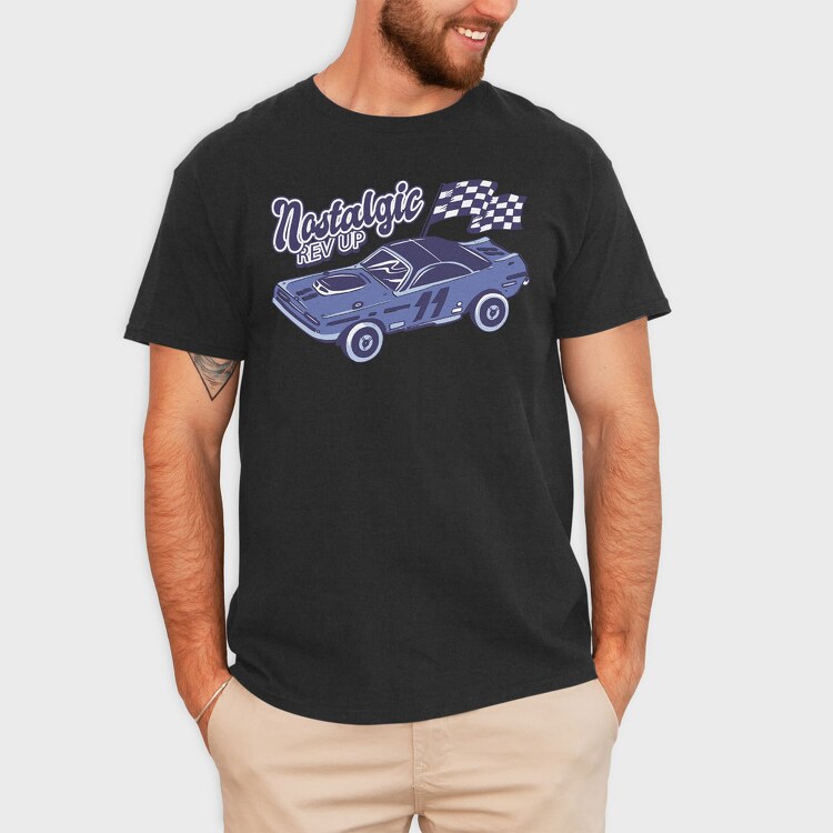 Nostalgic Rev Up, Tricou Barbati (Unisex)