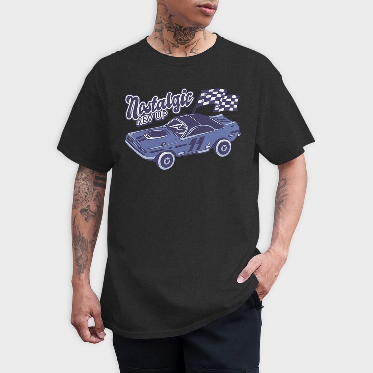 Nostalgic Rev Up, Tricou Barbati (Unisex)