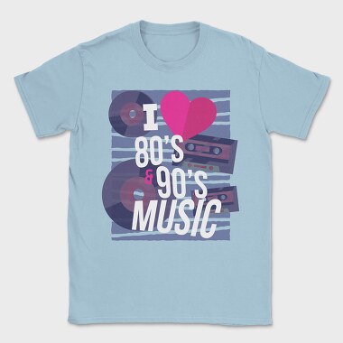 80 S and 90 S Music, Tricou Barbati (Unisex)