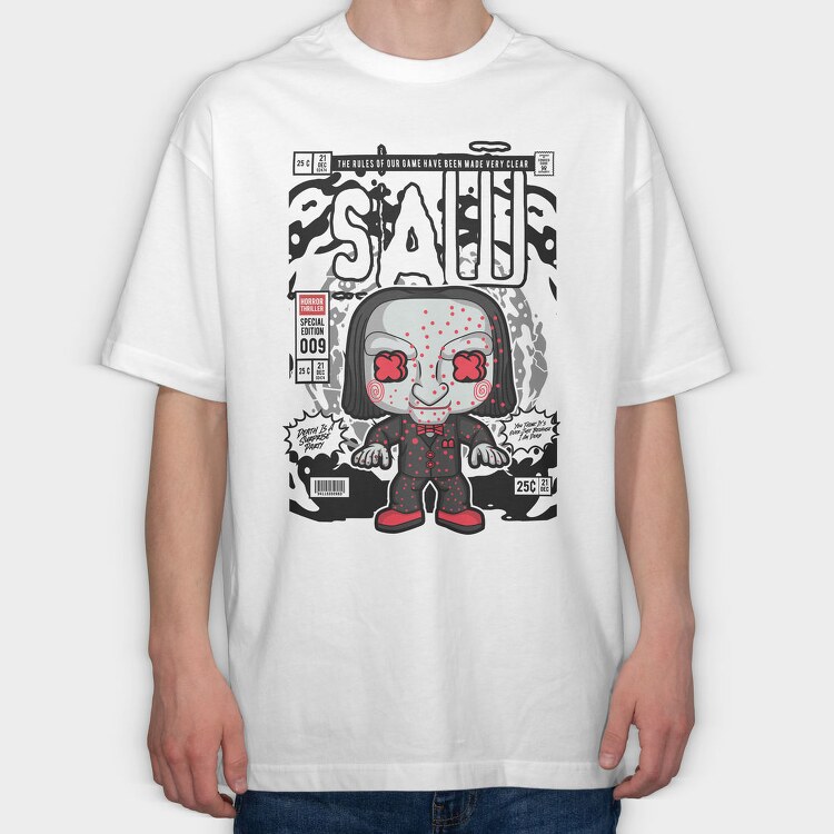 Saw Billy, Tricou Oversize Barbati (Unisex)