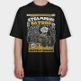 Steampunk Bat Rod, Tricou Oversize Barbati (Unisex)