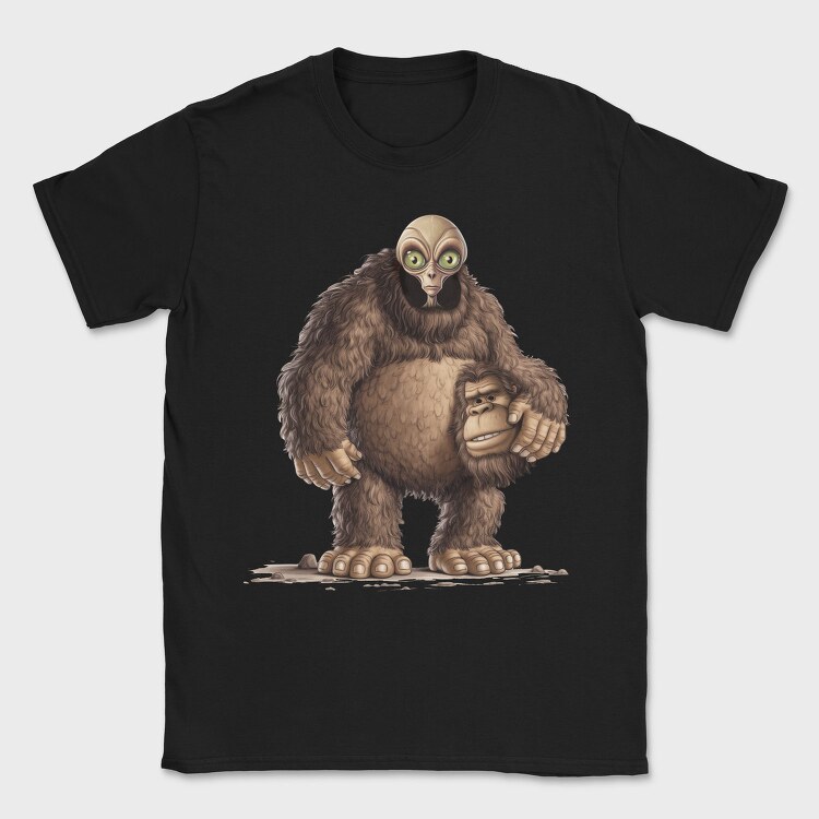 Alien Bigfoot Costume, Tricou Barbati (Unisex)