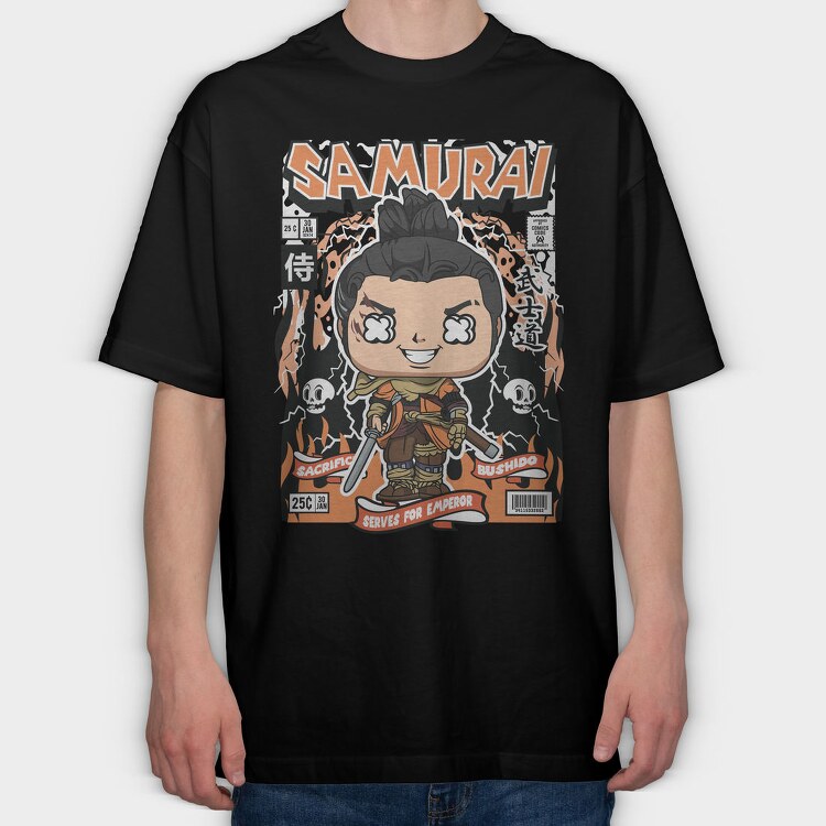 Samurai 3, Tricou Oversize Barbati (Unisex)