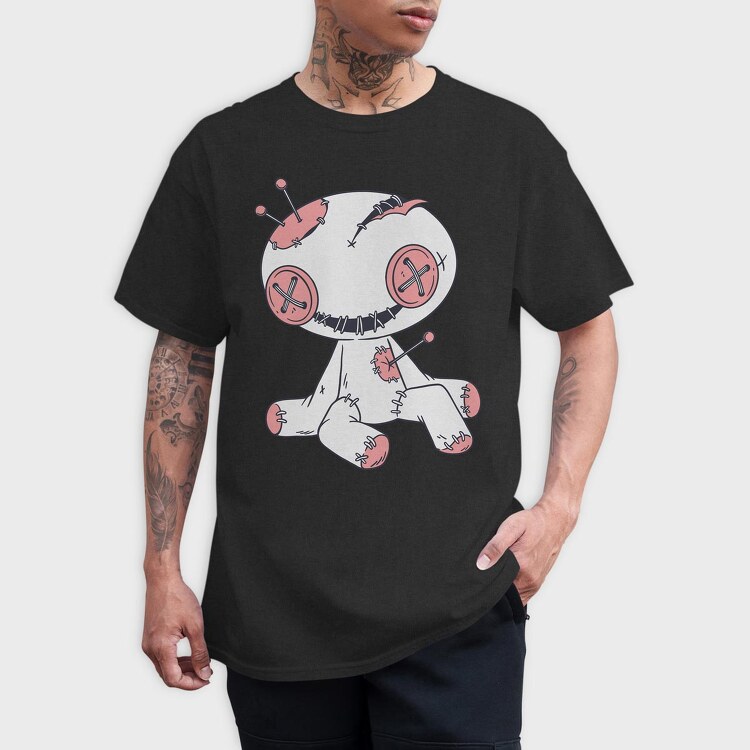 Voodoo Doll Happy, Tricou Barbati (Unisex)
