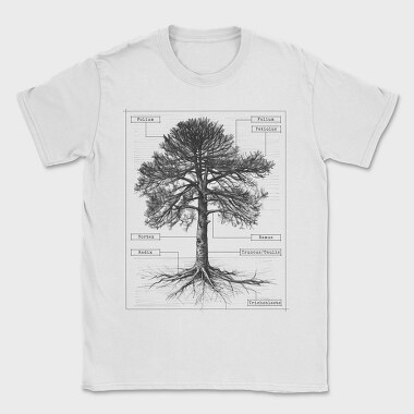 Anatomy Tree, Tricou Barbati (Unisex)