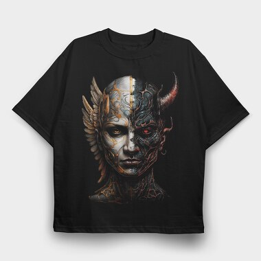 Angel & Devild, Tricou Oversize Barbati (Unisex)