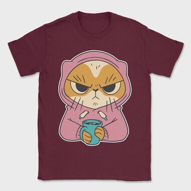 Angry Cat Coffee, Tricou Barbati (Unisex)