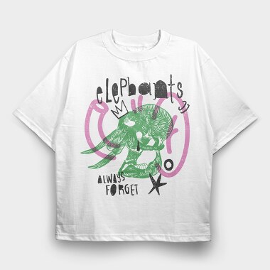 Animal Skulls 11, Tricou Oversize Barbati (Unisex)
