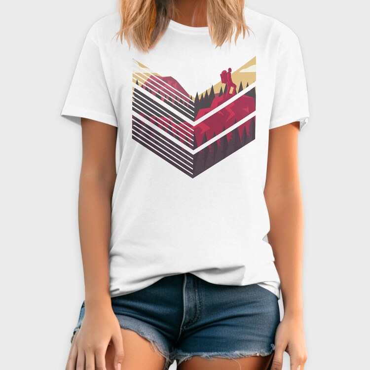 Climing Land Scape, Tricou Barbati (Unisex)