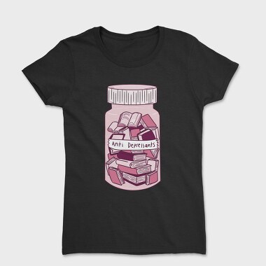 Anti Depressants Books, Tricou Femei
