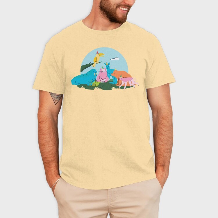 Animals Party, Tricou Barbati (Unisex)