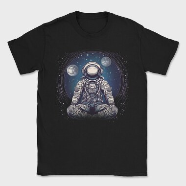 Astronaut Meditation, Tricou Barbati (Unisex)