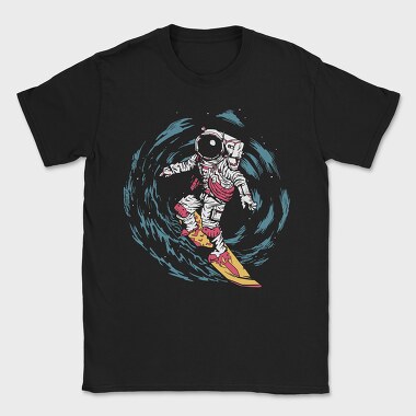 Astronaut Surf space, Tricou Barbati (Unisex)
