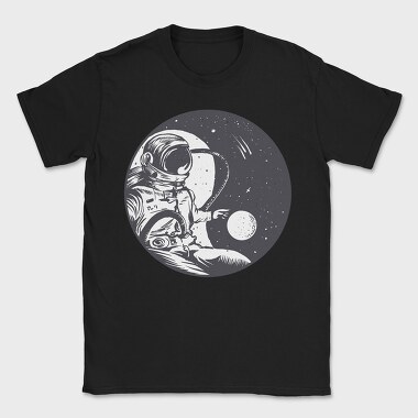 Astronaut Yin Yang, Tricou Barbati (Unisex)