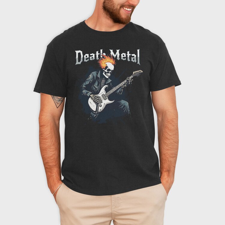 Rocking Skeleton Death Metal, Tricou Barbati (Unisex)
