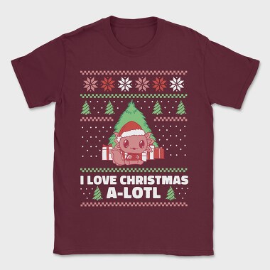 Axolotl Christmas, Tricou Barbati (Unisex)