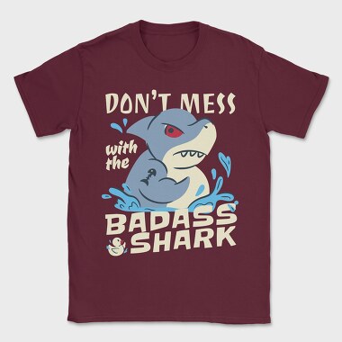 Badass Shark, Tricou Barbati (Unisex)