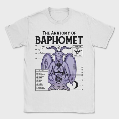 Baphomet Anatomy, Tricou Barbati (Unisex)