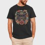 Owl Flowers Skull, Tricou Barbati (Unisex)