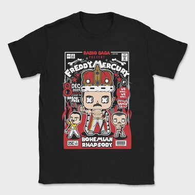 Freddy Mercury 2, Tricou Barbati (Unisex)