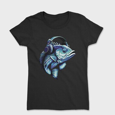 Bass Fish Headphones, Tricou Femei