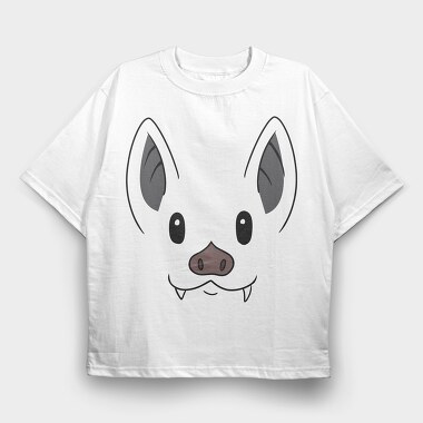 Bat Face, Tricou Oversize Barbati (Unisex)