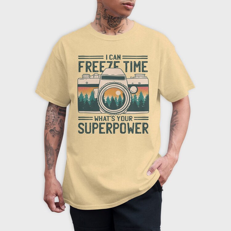 Freeze Time, Tricou Barbati (Unisex)