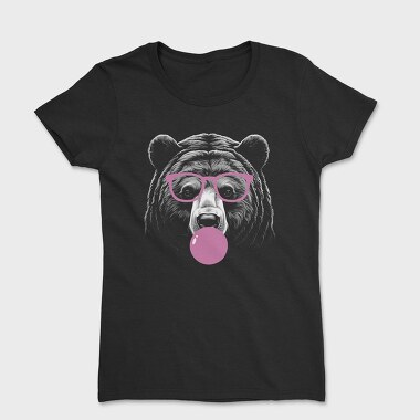 Bear Monochrome Bubblegum, Tricou Femei