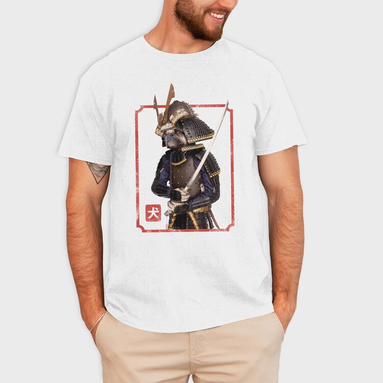 Samurai Pug, Tricou Barbati (Unisex)