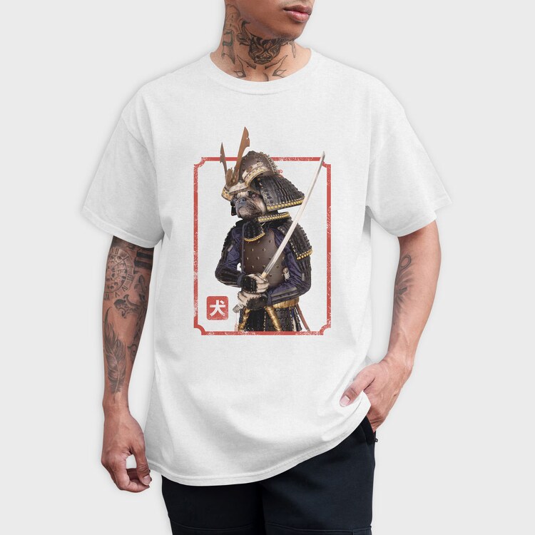 Samurai Pug, Tricou Barbati (Unisex)