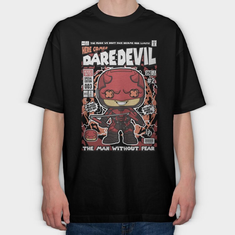 Dare Devil, Tricou Oversize Barbati (Unisex)