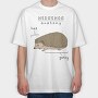 Funny Hedgehog Anatomy Meme, Tricou Oversize Barbati (Unisex)