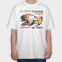 Funny Monster Quote Best Friend Under Bed, Tricou Oversize Barbati (Unisex)