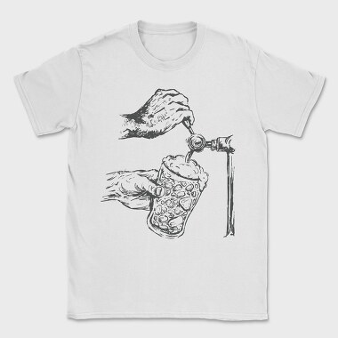 Beer Jar Filled With Rocks, Tricou Barbati (Unisex)