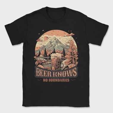 Beer Knows No Boundaries, Tricou Barbati (Unisex)