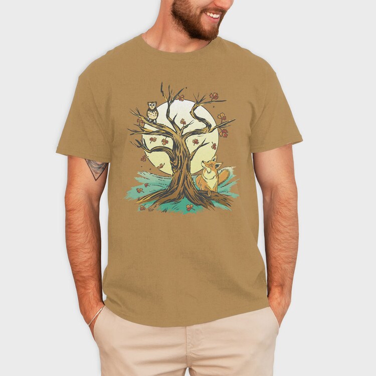 Owl Fox Tree, Tricou Barbati (Unisex)