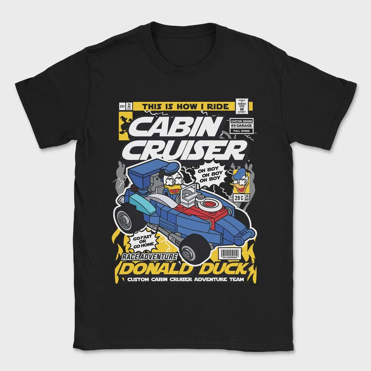 Donald Cabin Cruiser, Tricou Barbati (Unisex)