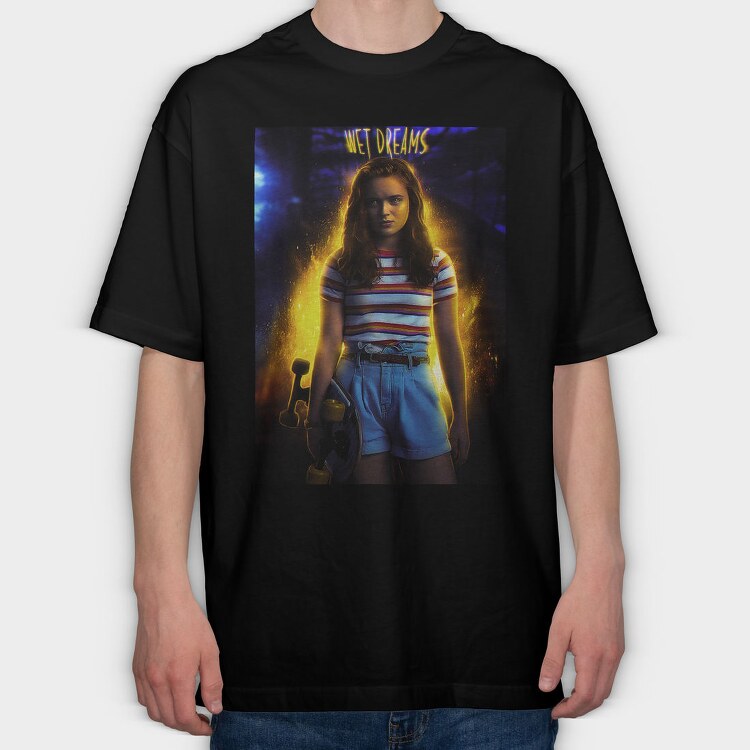 Wet Dreams Halftone, Tricou Oversize Barbati (Unisex)
