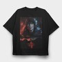 Vintage Halftone, Tricou Oversize Barbati (Unisex)